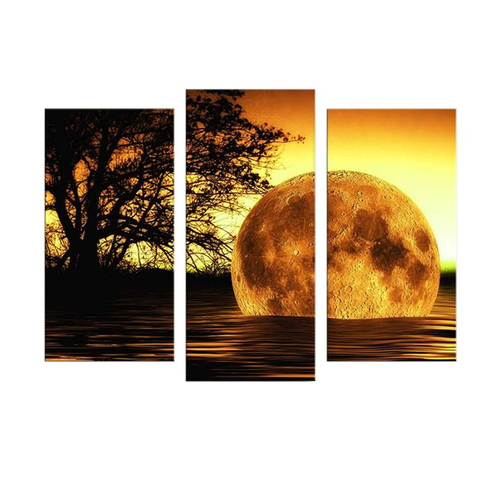 Wallity 3PATDACT-26 Lienzo Decorativo Iluminado con LED de 3 Piezas